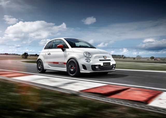 Abarth celebrates MotoGP tie-up. Image by Abarth.