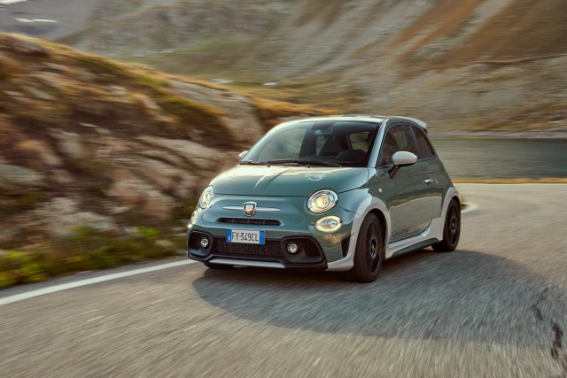 Abarth celebrates with 695 70th Anniversario. Image by Abarth.