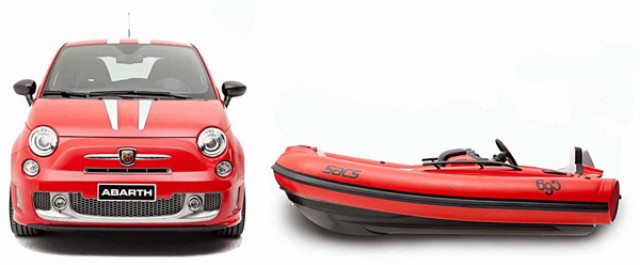 Abarth takes to water. Image by Abarth.