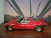 The aggressive 1968 33.2 Coupe Stradele is one of many beautiful Alfa Romeos now in display in London - full story by Adam Jefferson. Picture by Adam jefferson.