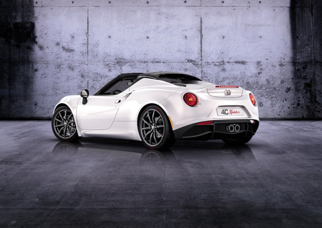 Alfa's 4C goes topless. Image by Alfa Romeo.