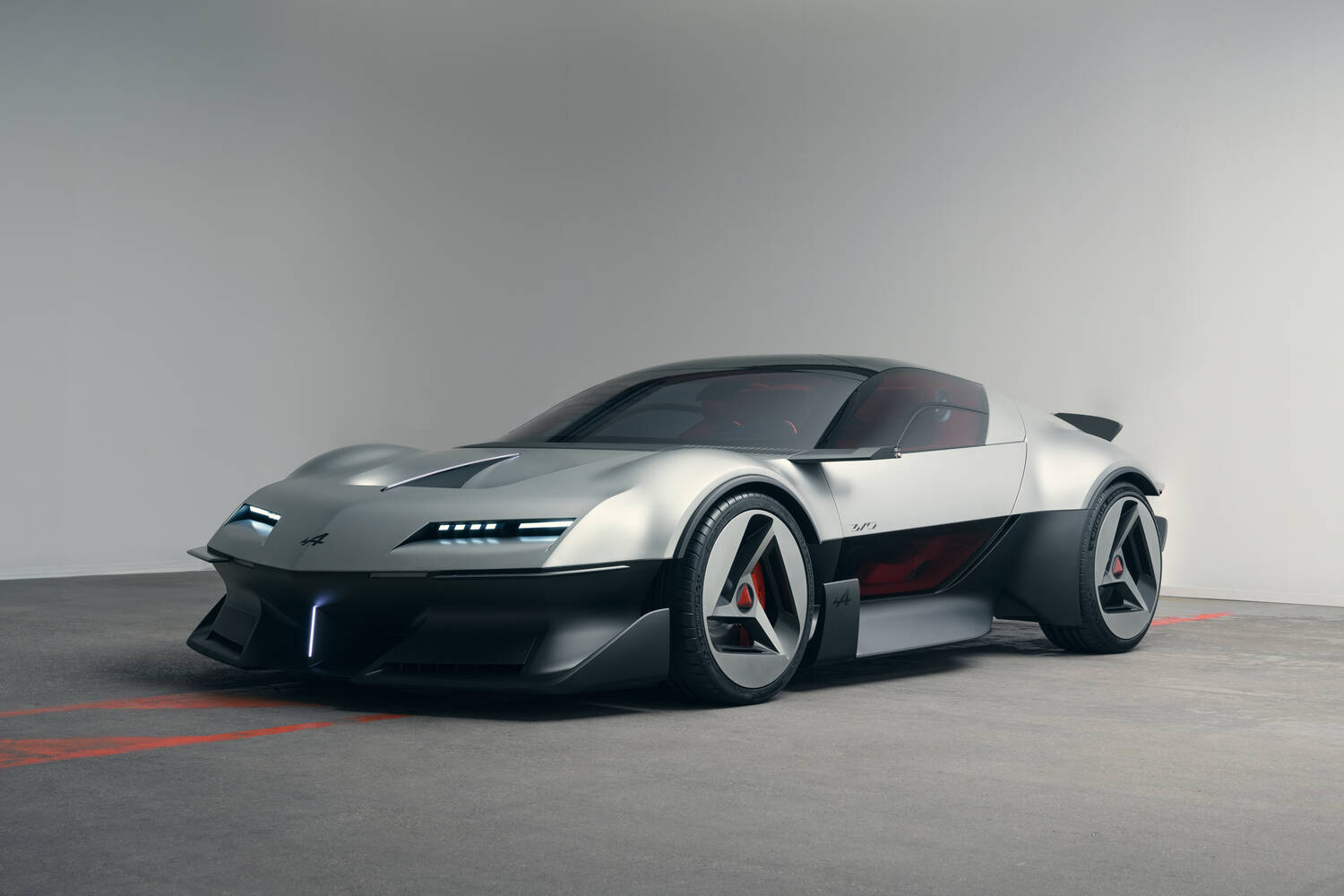 Alpine drops gorgeous A310 Vision at Paris. Image by Alpine.