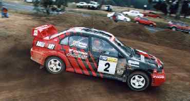 Kataoka in action in the Mitsubishi