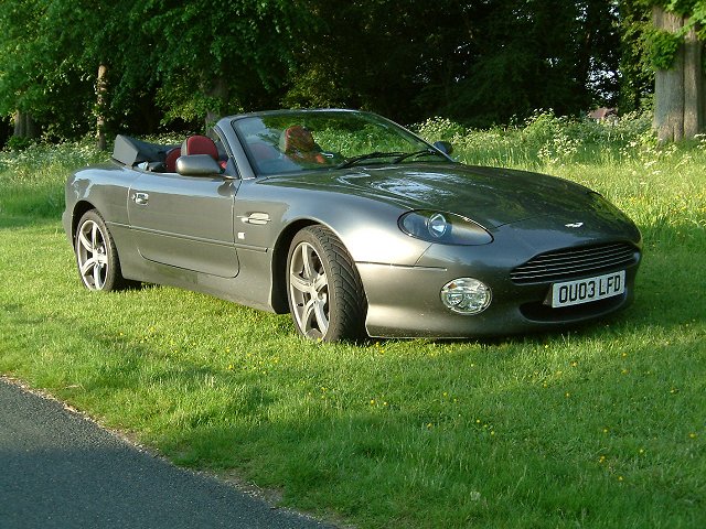 Driving the Aston Martin DB7 Vantage. Image by Shane O' Donoghue.