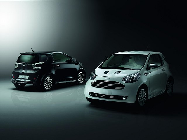 Aston Martin Cygnet in black and white. Image by Aston Martin.