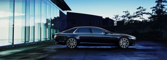 Aston Martin Lagonda meets its grandfather. Image by Aston Martin.