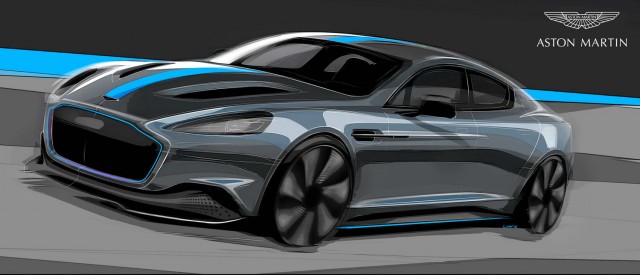 Aston Martin confirms all-electric RapidE production. Image by Aston Martin.
