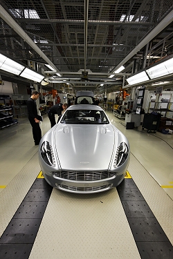 2009 Aston Martin Rapide factory visit. Image by Nick Dimbleby.