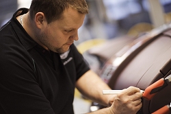 2009 Aston Martin Rapide factory visit. Image by Nick Dimbleby.