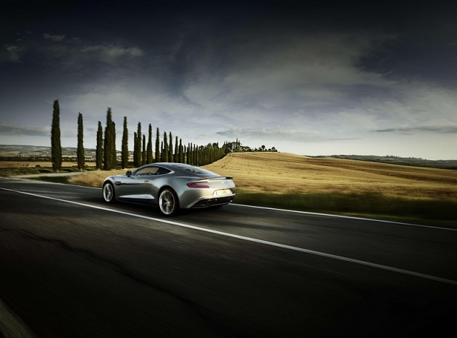 Aston Martin Vanquish in motion. Image by Aston Martin.