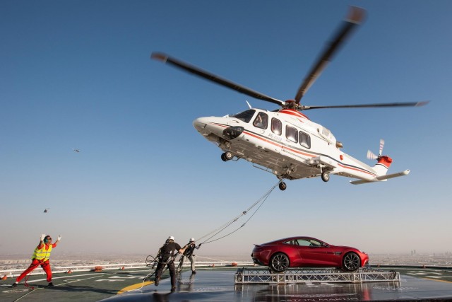 Aston's centenary in Dubai. Image by Aston Martin.