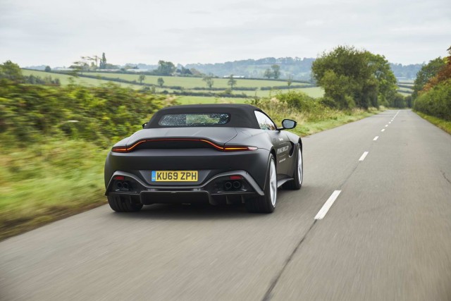 Astons Vantage convertible opening next year. Image by Aston Martin.