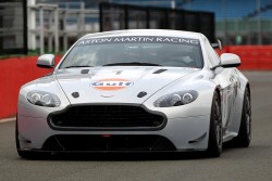 Passenger ride in the 2012 Aston Martin Vantage GT4. Image by Aston Martin.