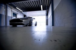 Passenger ride in the 2012 Aston Martin Vantage GT4. Image by Aston Martin.