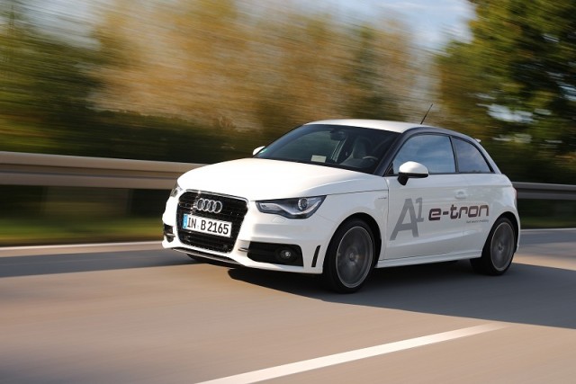 First drive: Audi A1 e-tron dual-mode hybrid prototype. Image by Audi.