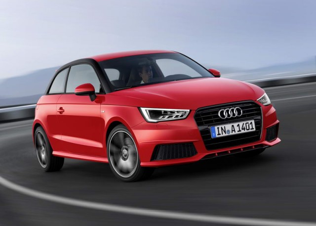 Incoming: facelifted Audi A1. Image by Audi.