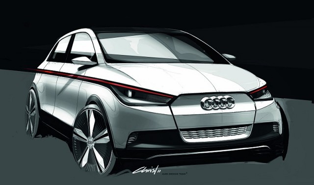 Audi A2 makes debut on paper. Image by Audi.