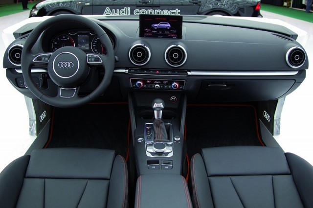 New Audi A3 interior revealed. Image by Audi.