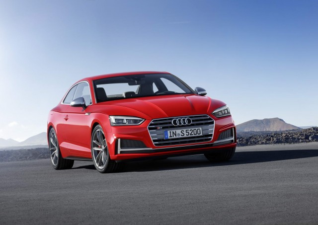 All-new Audi A5 gets striking front end. Image by Audi.