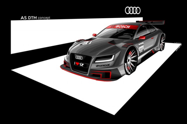 Audi reveals A5 racer. Image by Audi.