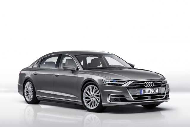 New Audi A8 to employ autonomous and hybrid technology. Image by Audi.