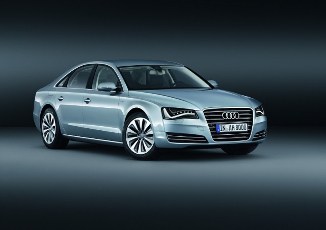 Electro-lux: Audi A8 hybrid unveiled. Image by Audi.