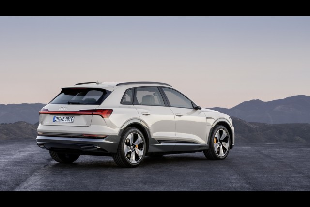 Audi e-tron goes 250 miles on a charge. Image by Audi.