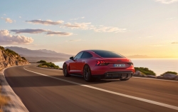 The 'base' model of the e-tron GT range, put through its paces. Image by Audi.