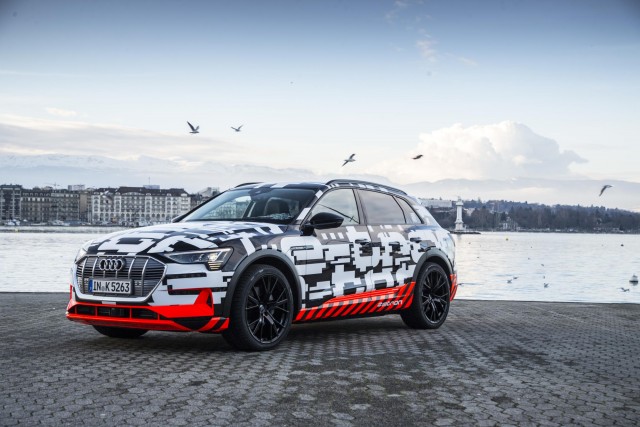 Audi opens pre-orders on e-tron SUV. Image by Audi.