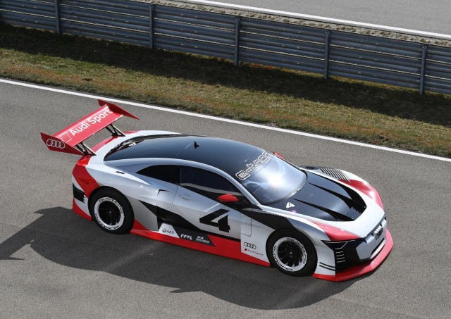 Audi brings digital e-tron racer to life. Image by Audi.