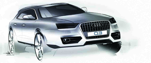Audi Q3 is Shanghai'd. Image by Audi.