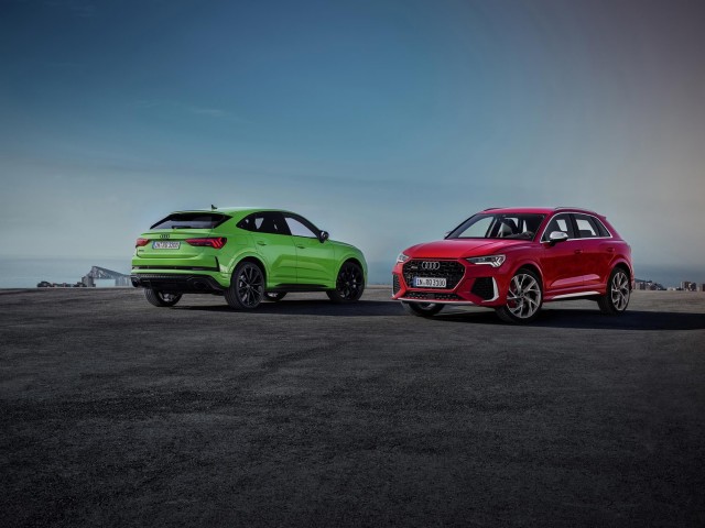 Audi’s hot RS Q3 packs 400hp into compact shape. Image by Audi AG.