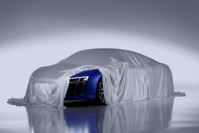 Laser lights for new Audi R8. Image by Audi.