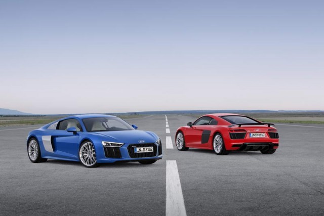 Audi's new R8 supercar revealed. Image by Audi.