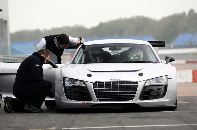 Passenger ride: Audi R8 LMS. Image by Matt Vosper.