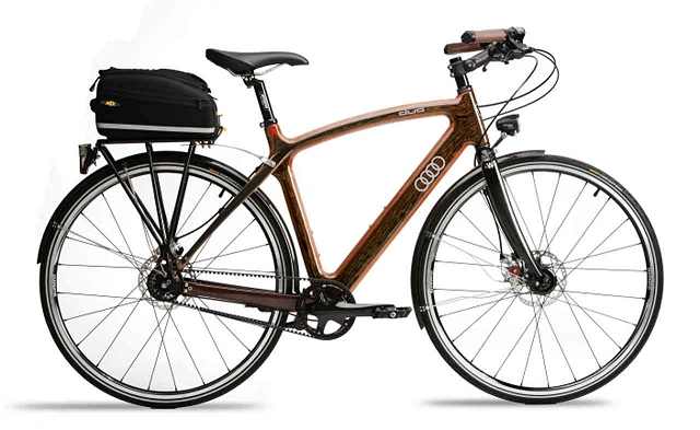 Audi's wooden bike. Image by Audi.