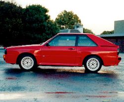 The 1985 Audi Quattro Sport. Photograph by Damian Quinn. Click here for a larger image.