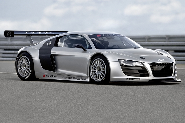 Racing Audi R8 ready for 2009. Image by Audi.