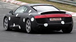 2006 Audi R8 spy shots. Image by www.wheels24.co.za.