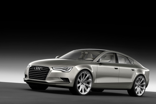 Sportback Concept and V10 power in Detroit. Image by Audi.