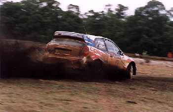 Bates drove faultlessly in the Corolla WRC but was not happy with the wet set-up