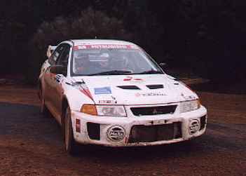 Ed Ordynski/ Iain Stewart (Lancer Evo 5) and Cody Crocker/ Greg Foletta (Impreza WRX) swapped stage times