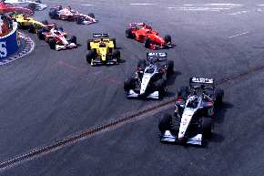 The race was decided in the first corner