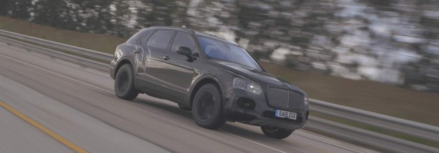 Bentley's Bentayga will top 185mph. Image by Bentley.