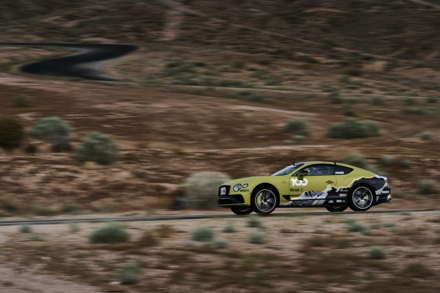 Pikes Peak record the aim for Bentley Continental GT. Image by Bentley.