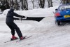 Ski Joring by Bentley Continental GT. Image by Dominic Fraser.