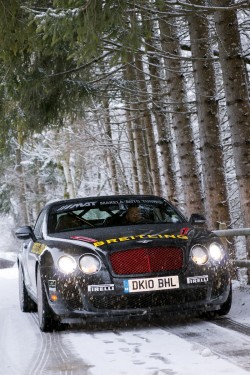We drive Juha Kankkunen's ice speed record Bentley Continental Supersports Convertible. Image by Dominic Fraser.