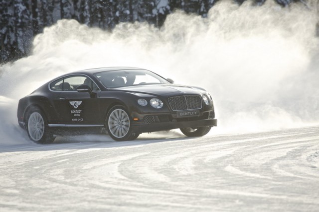 Flying Spur to fly on ice. Image by Bentley.