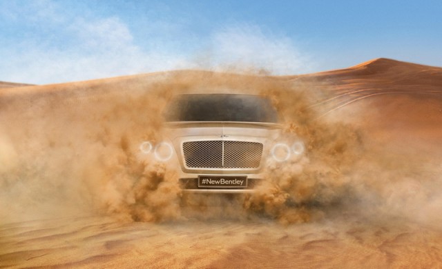This is Bentley's 2016 SUV. Image by Bentley.