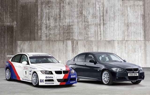 First sporty 3-series celebrates touring car victory. Image by BMW.
